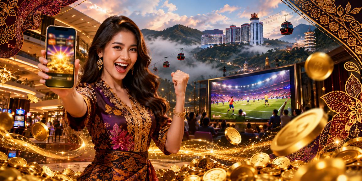 Pengguna re4r menggunakan aplikasi kasino Android di Genting Highlands